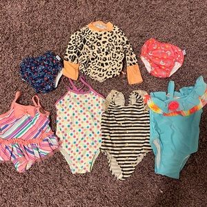 12 month girl swim summer LOT juicy couture cat & Jack